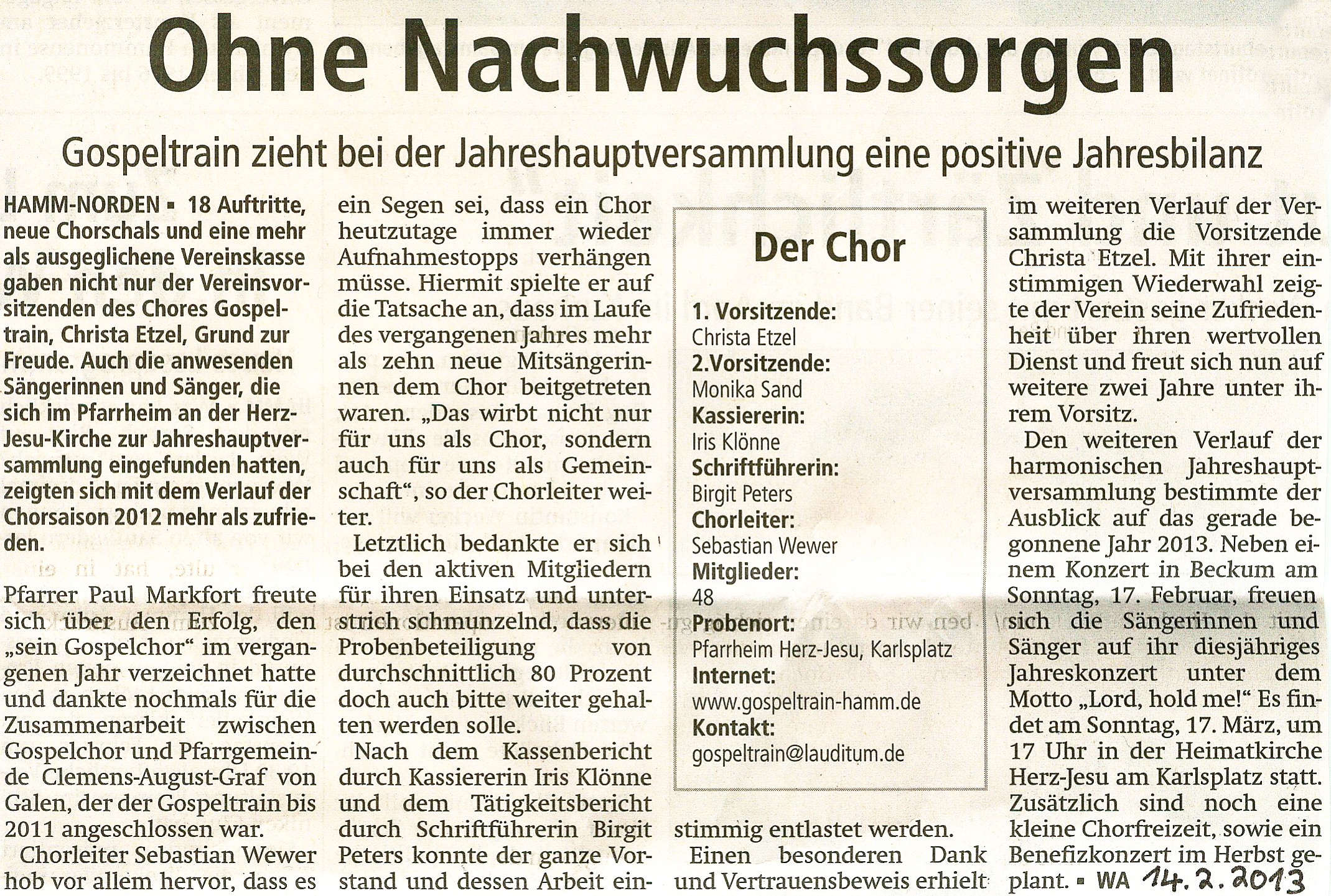 JHV-Bericht 14.02.2013 WA