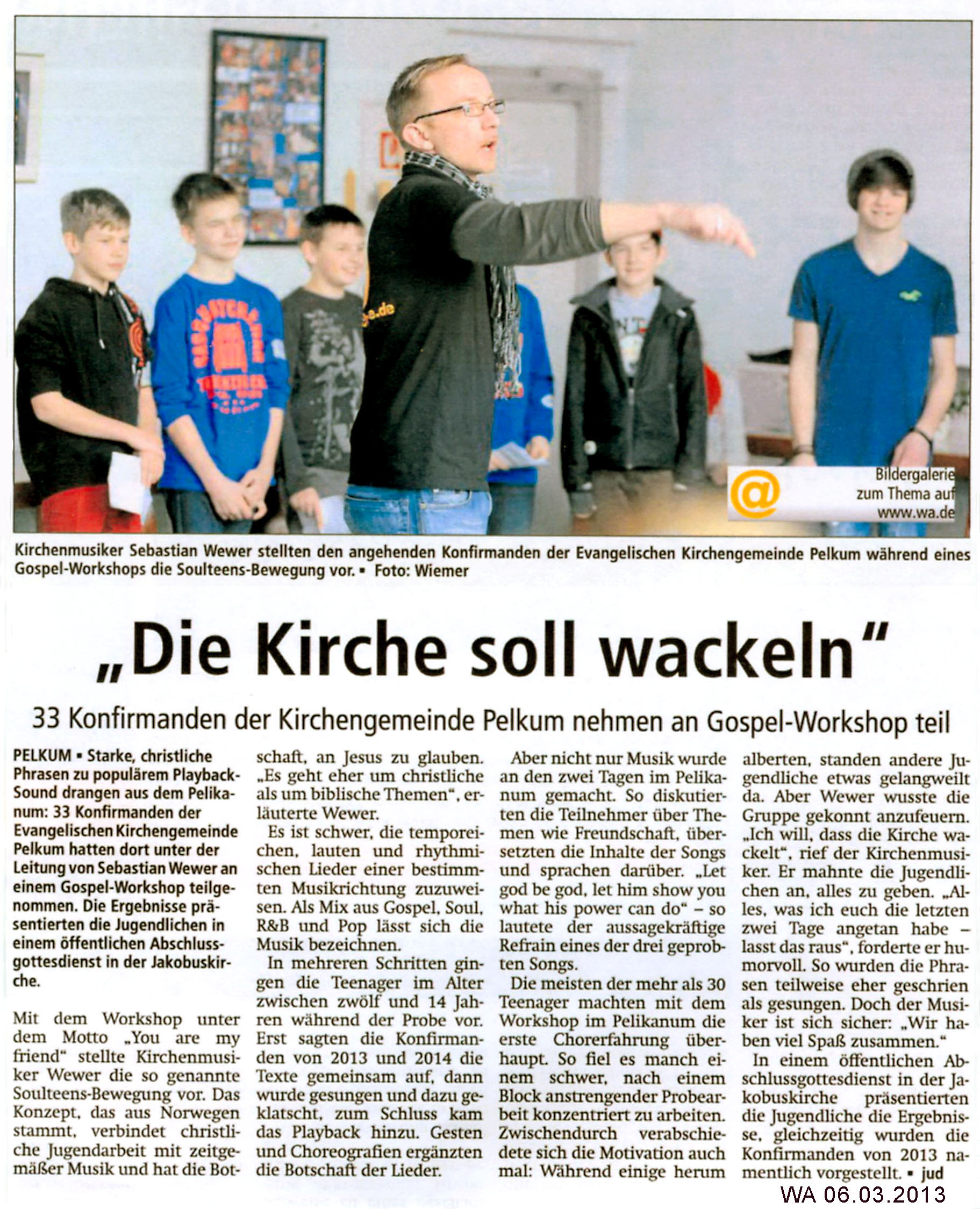 © Westfälischer Anzeiger, Hamm, 06.03.2013